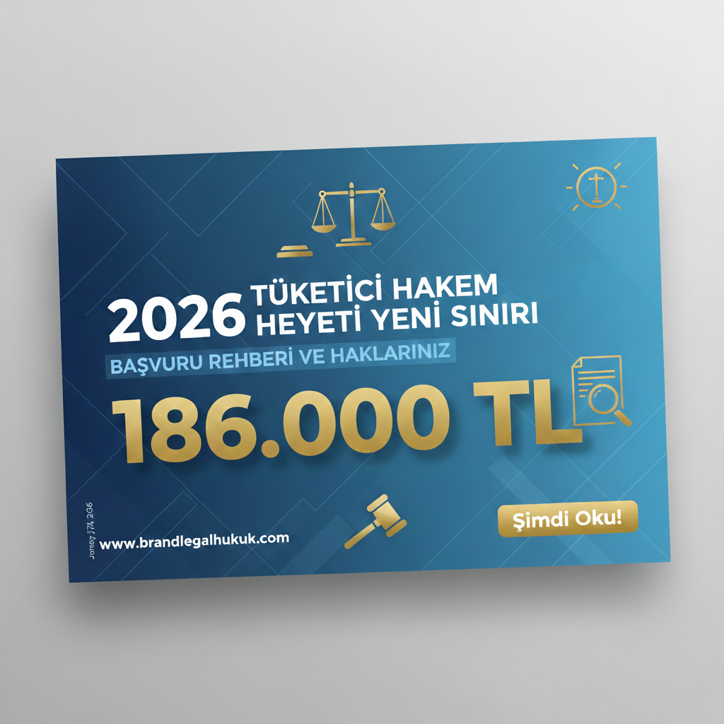 2026 yılı tüketici hakem heyeti parasal başvuru sınırı 186.000 TL bilgi görseli
